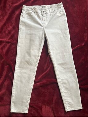 Lucky Brand Ava Skinny White Ankle Jeans